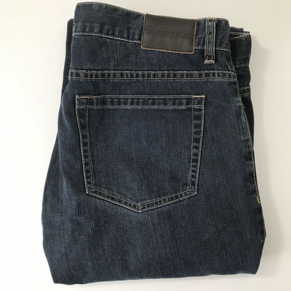 Country Road Mens Jeans Dark Blue Wash 